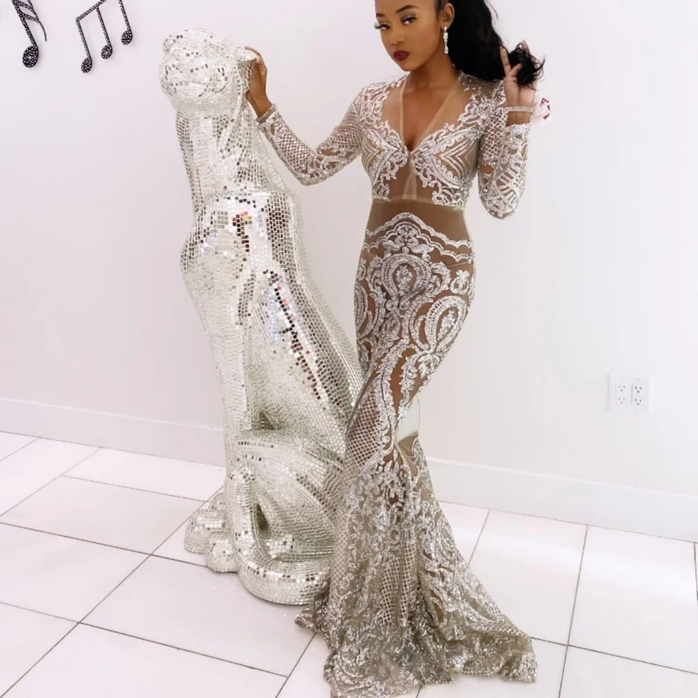 Dresses | Silver Prom Dress | Poshmark